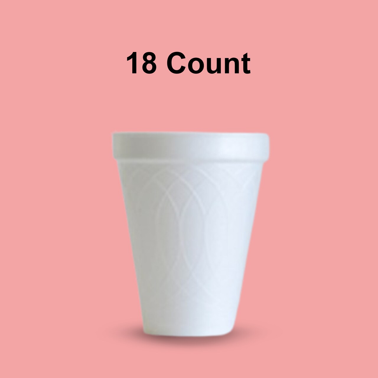 18 Count Foam Cups 12 OZ Disposable Insulated Cups for Hot and Cold Drinks